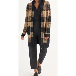 CAbi Hot Toddy Cardigan, Style 4814, Size Small, Fur Collar, EUC CL